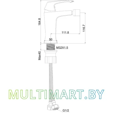 Смеситель Maxonor Pure Life PL5088-16 картинка 4